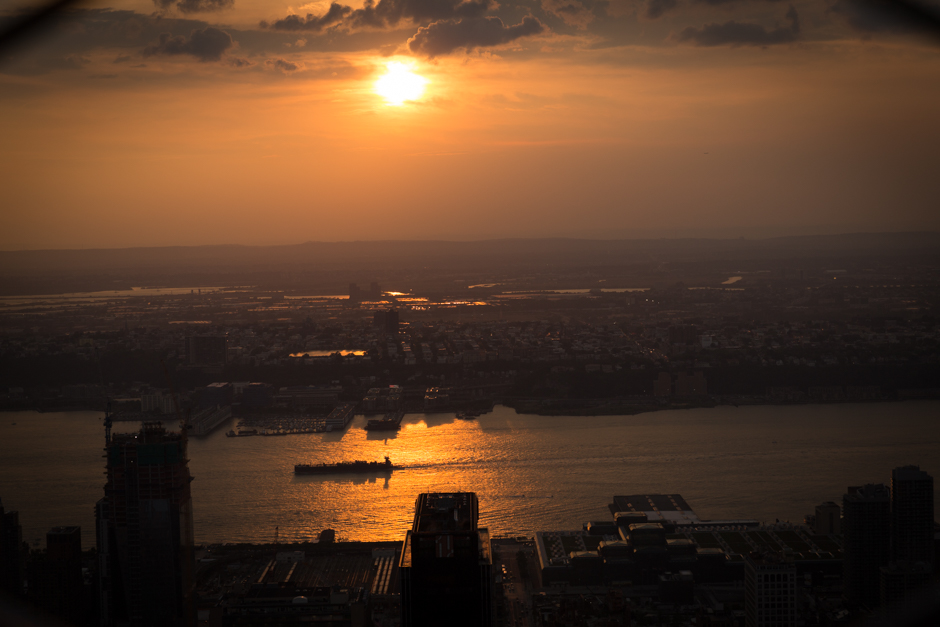 Sonnenuntergang vom Empire State Building